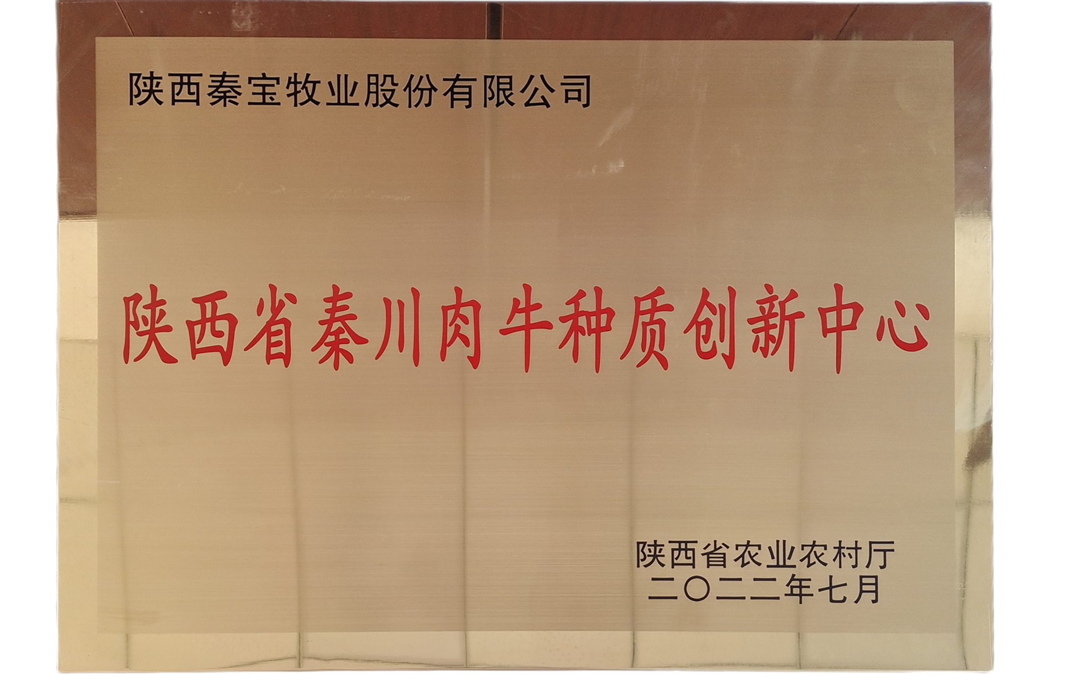 秦寶牧業(yè)：被授予“陜西省秦川肉牛種質(zhì)創(chuàng)新中心” 